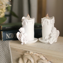 Electronic candle lamp with base simulated paraffin LED romantic wedding dessert table decoration small decorations