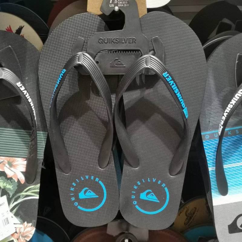 In-Stock Sports Shoes Quiksilver 2026 New Summer Men's Parent-Child Flat Sandals Lightweight Wear-Resistant Non-Slip