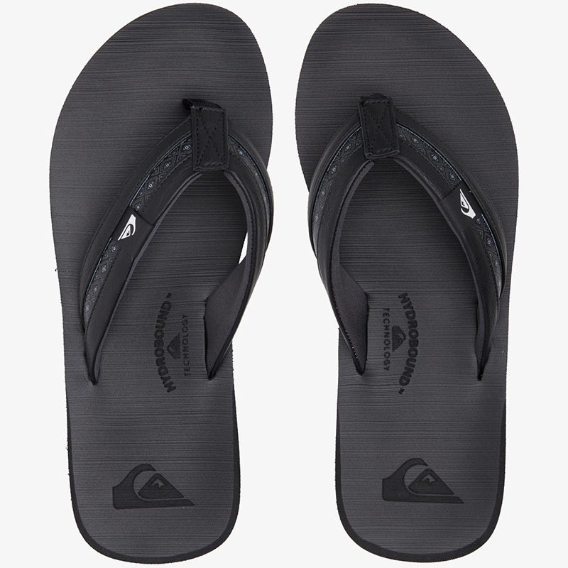 In Stock Quiksilver New Summer Men's Breathable Non-Slip Trendy Brand Flip-Flops Surfing Casual Fashion Slippers