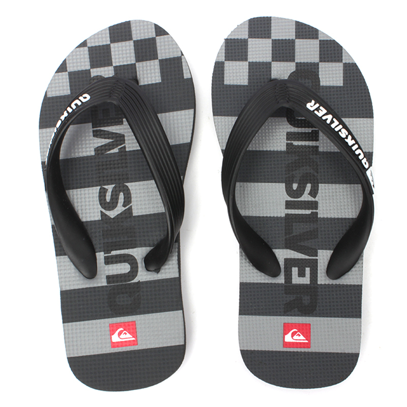 In Stock with Free Shipping Quiksilver 2026 New Summer Slippers Flat Rubber Non-Slip Children's Flip-Flops