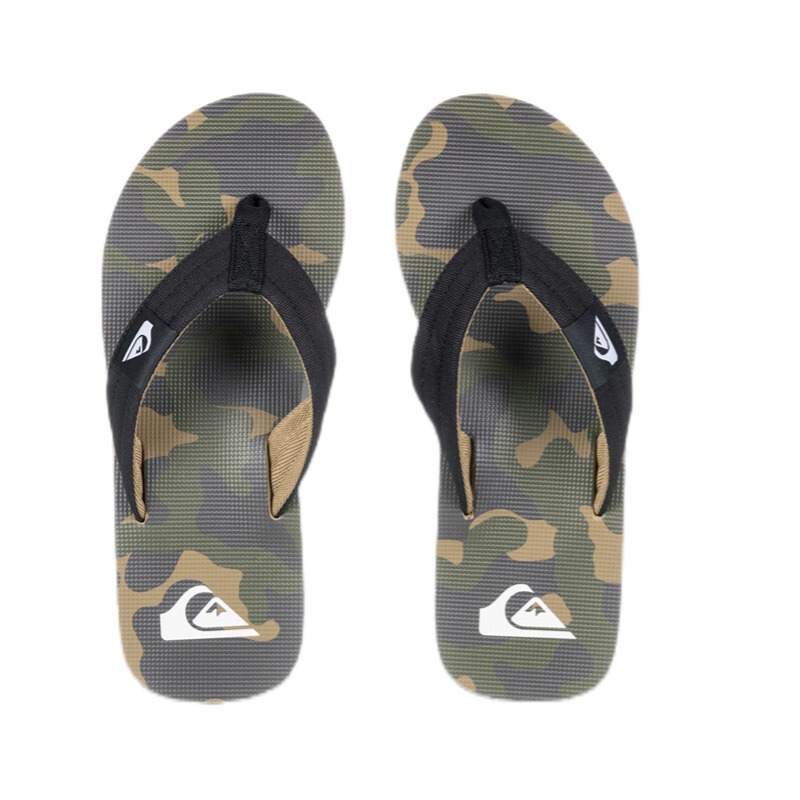 2026 Quiksilver In-Stock Summer Men's Fabric Outdoor Flip-Flops Fashionable Sports Sandals