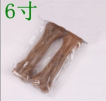 Pet molars natural skin bone pressure bone bite glue natural cowhide bone pressure 6 inches 2 pcs