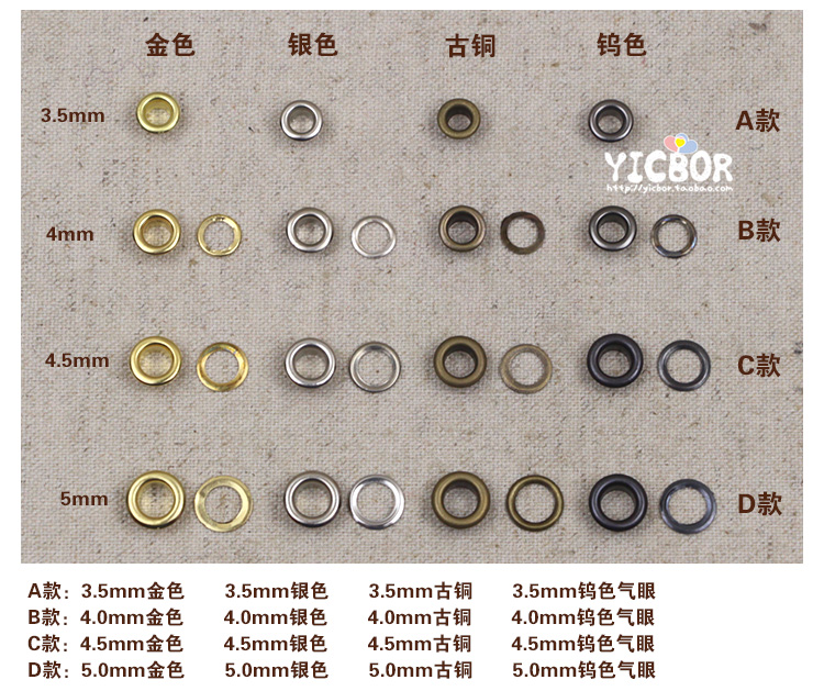 Gas và fastener mắt và công cụ cài đặt kim loại khoen khoen DIY giày phù hợp, mũ khóa 14 17 20mm - Công cụ & vật liệu may DIY chỉ khâu