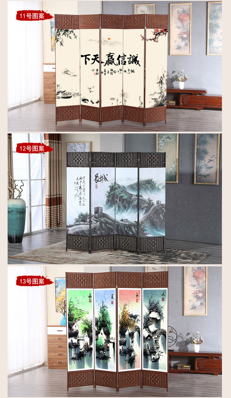 Trung Quốc mới phân vùng màn hình hiện đại hai mặt đơn giản gấp phòng khách gấp văn phòng phòng ngủ di động màn hình hiên - Màn hình / Cửa sổ vach ngan ban tho