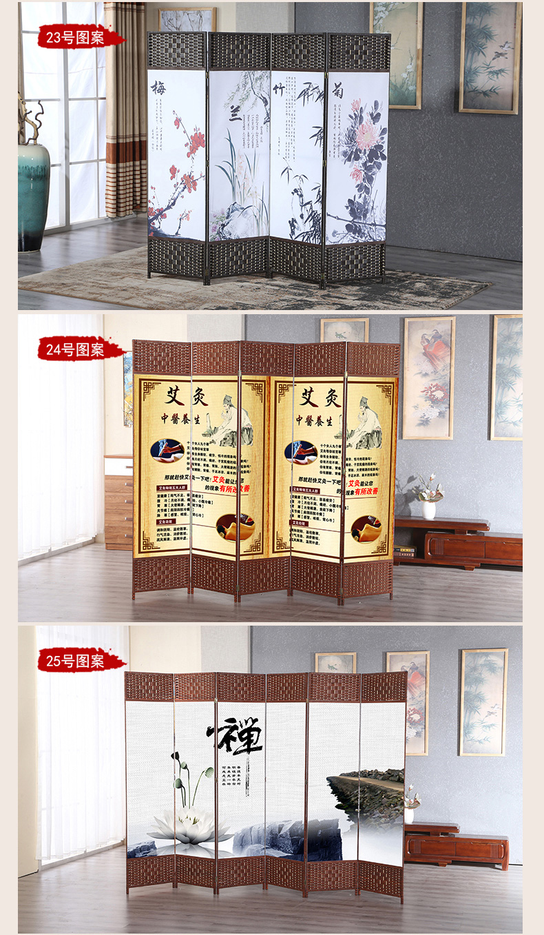 Trung Quốc mới phân vùng màn hình hiện đại hai mặt đơn giản gấp phòng khách gấp văn phòng phòng ngủ di động màn hình hiên - Màn hình / Cửa sổ vach ngan ban tho