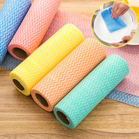 1012 Non-woven kitchen rag can be cut disposable dishwashing cloth Multi-purpose non-oil cleaning towel