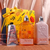L'occitane, крем для тела, крем для рук, гель для душа, комплект, набор, подарочная коробка, 250 мл, 3 предмета