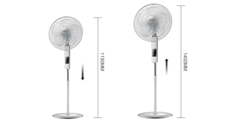 quạt mini hơi nước Quạt điều khiển từ xa Emmett 16 inch Quạt sàn FS4093R đứng quạt đứng từ xa nhà quạt đứng di chuyển dọc - Quạt điện quạt hút mùi âm trần