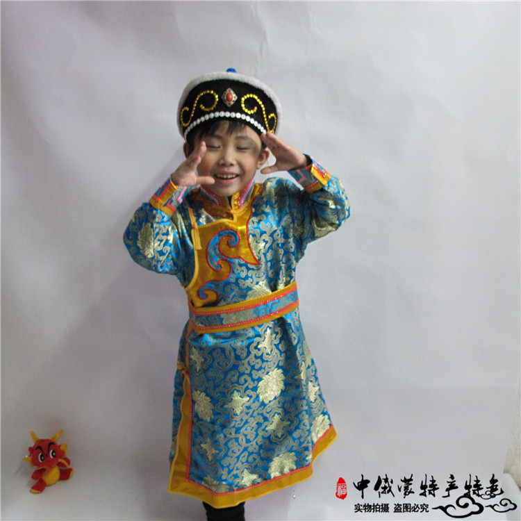 Children Mongolian gowns men and women in everyday clothing tailormade ethnic minority dress dance costumes Mongolian costumes