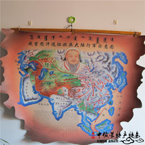 Genghis Khans March to Eurasia Mongol Empire Paintings Characteristic Handicrafts Living Room Mongolian Dinner Hanging Pictures