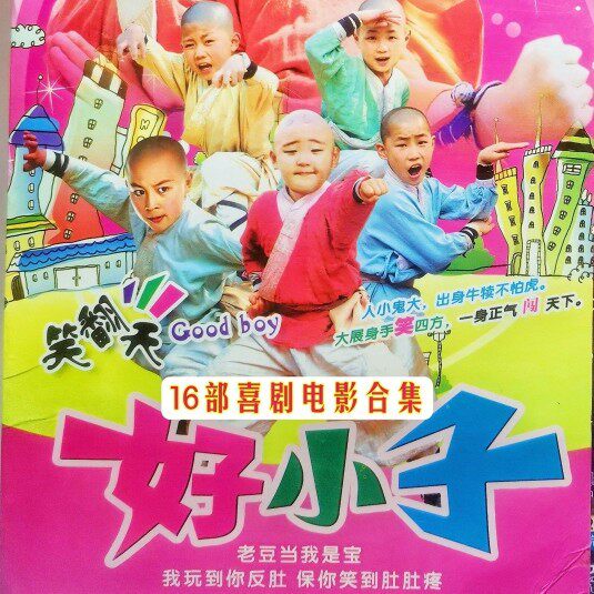 16 funny comedies, Good Boys classic movie collection, Kid Alone, Big Brother, Completed DVD discs, 2 discs