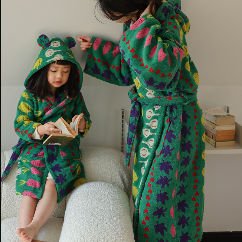 Children's Bath Towel, Pure Cotton, Class A, Wearable, Hooded, Absorbent, for Bathing, Adults, Boys and Girls, Swimming, Beach Bathrobe