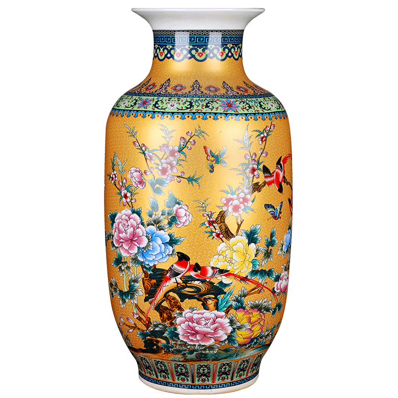 Jingdezhen ceramics Jane European - style large vases, flower arranging the modern Chinese style living room decorations TV ark, furnishing articles
