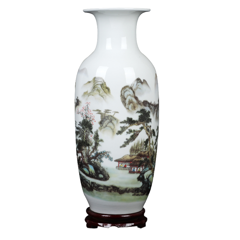 Jingdezhen vase furnishing articles living room contracted wine flower arranging ceramics vase decoration home decoration