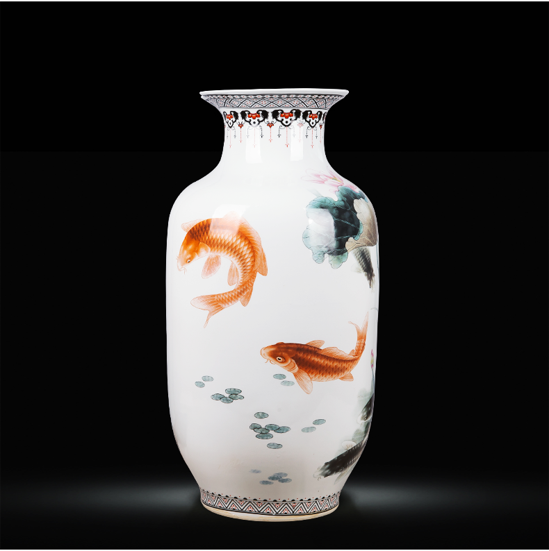 Jingdezhen ceramics hand - made vases large successive new Chinese flower arranging furnishing articles sitting room more household act the role ofing is tasted