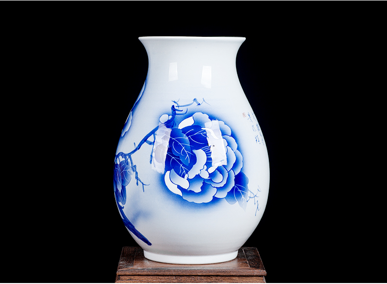 Jingdezhen blue and white ceramics hand - made vases, flower arranging, the sitting room porch ark adornment of Chinese style household furnishing articles