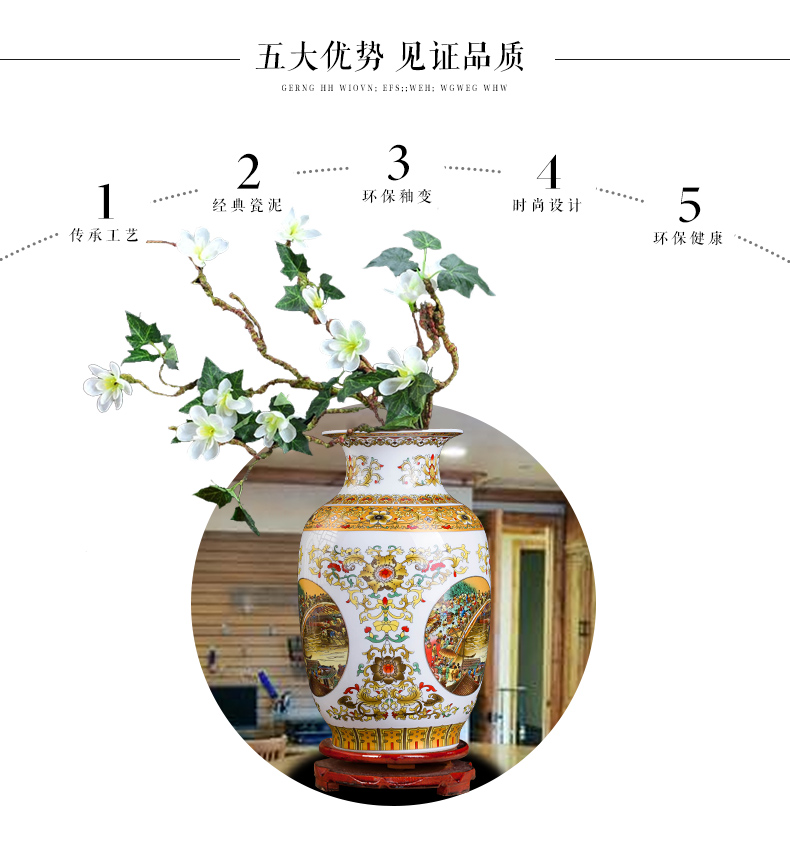 Jingdezhen ceramics vase Chinese penjing flower arranging, small white porcelain wine crafts home decoration