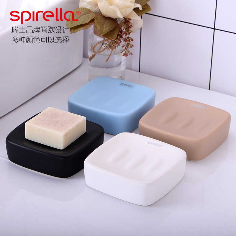 SPIRELLA/silk pury European - style originality contracted the galaxy bathroom ceramic soap box of toilet soap box