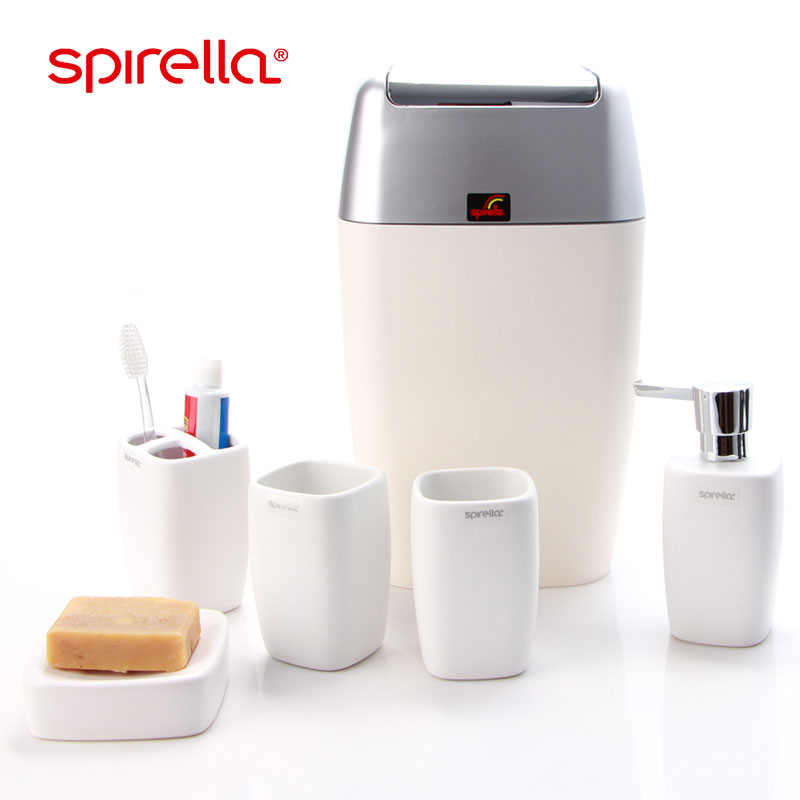 SPIRELLA/silk pury ceramic bathroom toilet set of mouthwash gargle for wash gargle six suit