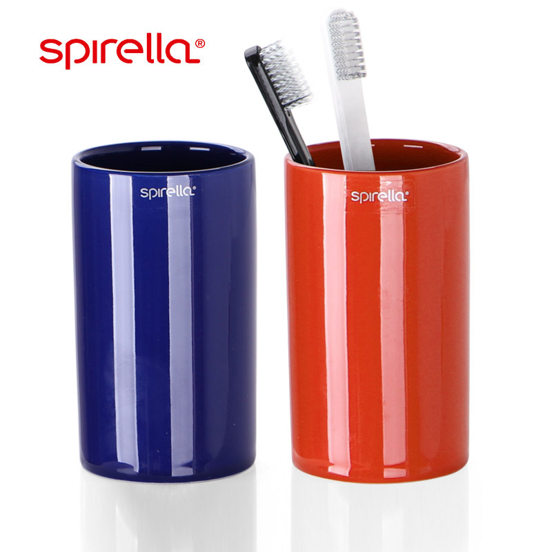 SPIRELLA/silk pury water simple ceramic gargle suit picking new bath brush my teeth cup
