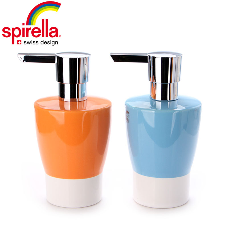 SPIRELLA/silk pury simple pure color ceramic bathroom suite bathroom wash gargle suit four - piece brush my teeth cup