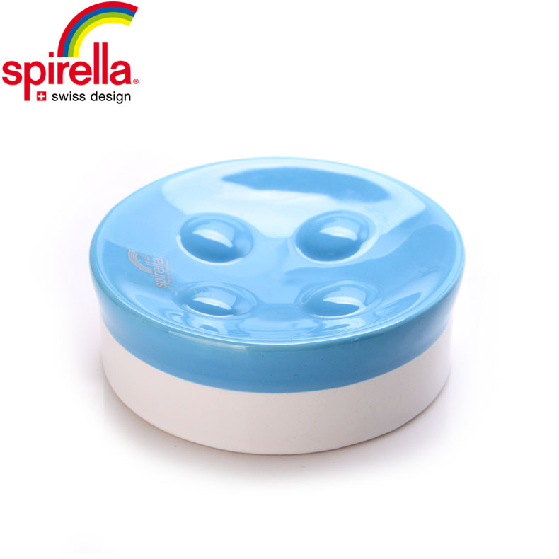 SPIRELLA/silk pury creative household contracted Swiss pure color porcelain ceramic soap box of European soap box