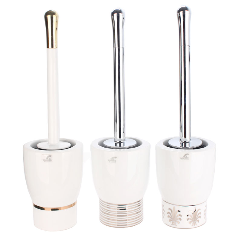 SPIRELLA/silk pury ceramic toilet European - style bathroom toilet brush set a toilet brush clean long handle