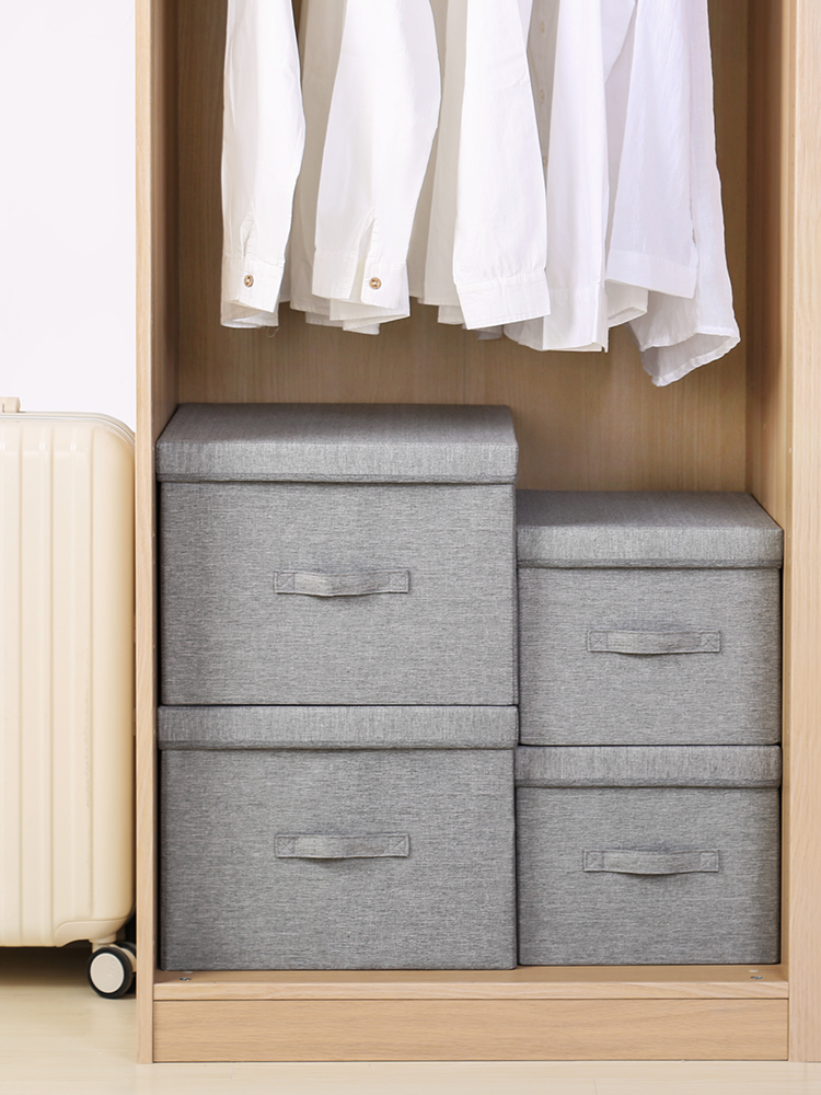 Storage box Fabric wardrobe storage box Household large clothes finishing box Clothing storage box Foldable box