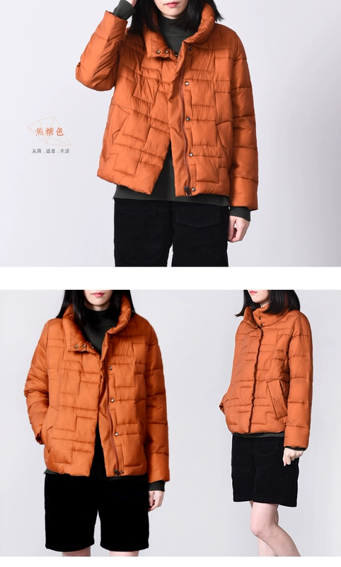 Quần áo cotton nữ 2018 mới tự nói mùa đông rộng rãi áo khoác cotton mỏng áo khoác dày hoang dã cỡ lớn là áo cotton ngắn mỏng
