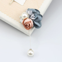 Korean one-character brooch female pin coat pin adult fabric flower accessories fashion professional corsage jewelry