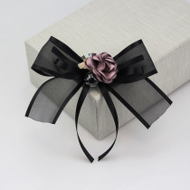 Big bow high-grade fabric brooch womens simple fashion coat coat coat pin professional luxury corsage accessories