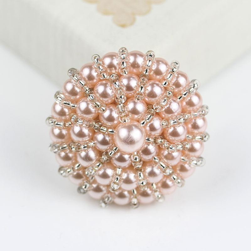 29-40MM handmade beaded buttons Sweater cashmere wool coat buttons Pearl buttons high-grade decorative buttons