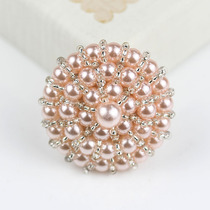 29-40MM pure handmade beaded buttons sweater cashmere wool coat buckle pearl buttons high-grade decorative buttons