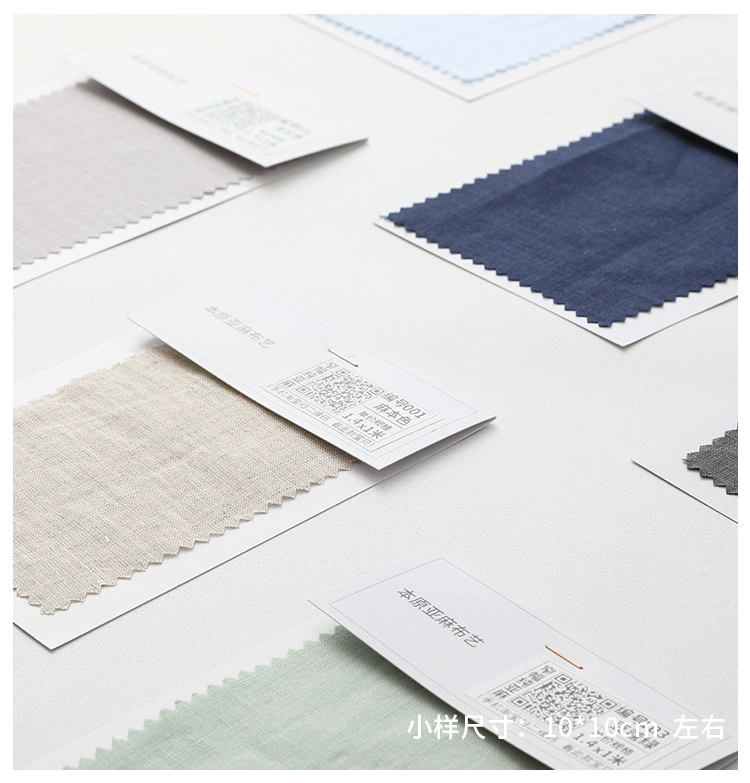 Vải lanh gốc mẫu nhỏ bắn tinh khiết rèm vải lanh cotton lanh ramie flannel sản phẩm mới tùy chỉnh - Phụ kiện rèm cửa