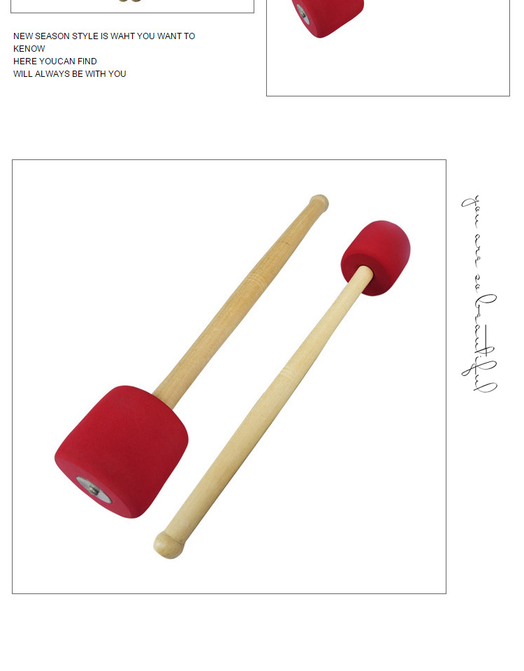 Dajun Drumsticks Trống Drum Drum Drum Solid Wood Army Drumsticks Bộ gõ nhạc cụ trống - Phụ kiện nhạc cụ Capo guitar