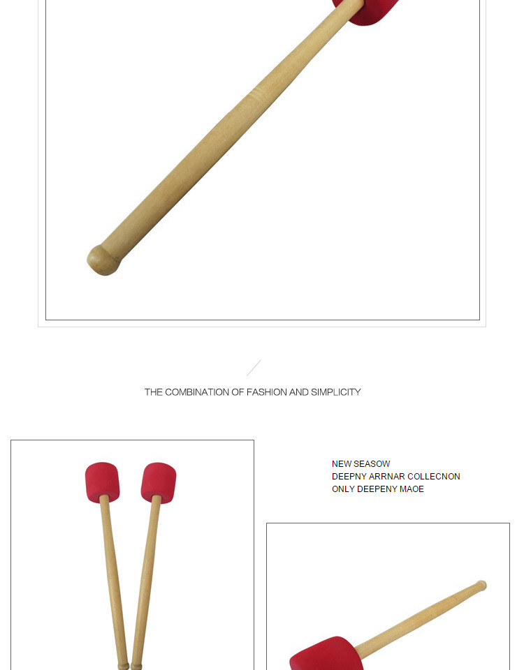 Dajun Drumsticks Trống Drum Drum Drum Solid Wood Army Drumsticks Bộ gõ nhạc cụ trống - Phụ kiện nhạc cụ Capo guitar