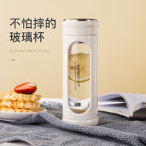 Sun-series Double thermal insulation anti-fall glass water cup Submen female section Students Ins Wind minimalist Office Tea Cup