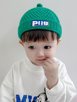 Day Department Rosex male and female knitted hair line cap Korean version tide 100 hitch casual baby hat autumn winter cover hat