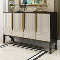 Light and luxurious closing cabinet Decorative Shoe Cabinet Solid Wood Entrance Designer Villa Merhaven Style Storage rear Modern Dining Side Cabinet