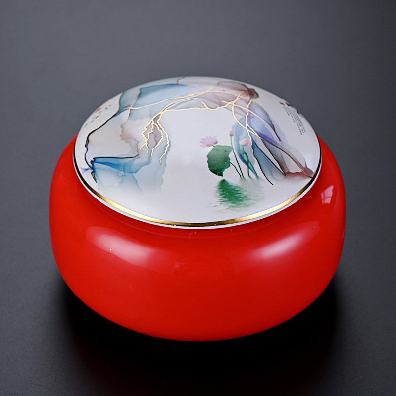 Small tea jar portable with lid small number home boutique seal ceramic Purple Sand Tea Box Tea Box Creative Tea Leaf Jars