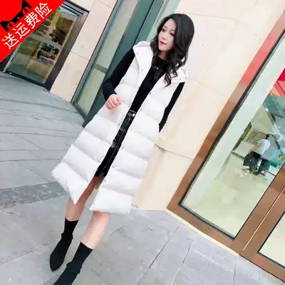 Cotton-padded vest women's winter long version over the knee Korean version 2020 new autumn and winter loose thick vest vest horse jacket