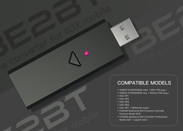 Beatmania IIDX mobile version Bluetooth adapter for mobile phones supports IOS and Android