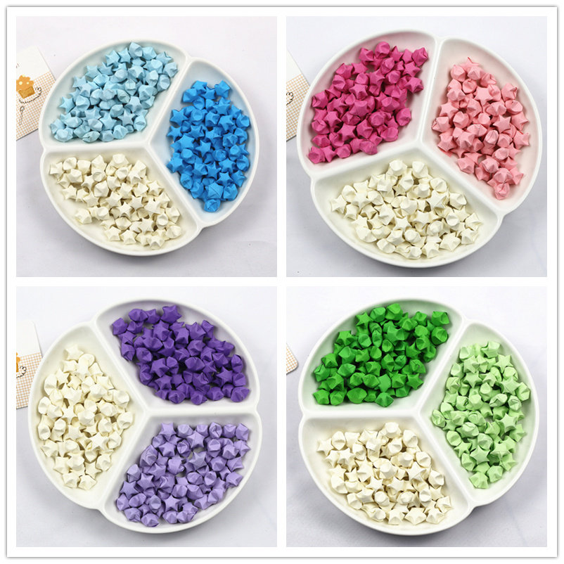 The Asymptotic Color Stars Origami FINISHED PRODUCT FOLDED WELL THE LUCKY STARS MATERIAL MAY WISH ASTROBOTTLE WISH HANDICRAFTS GIFT