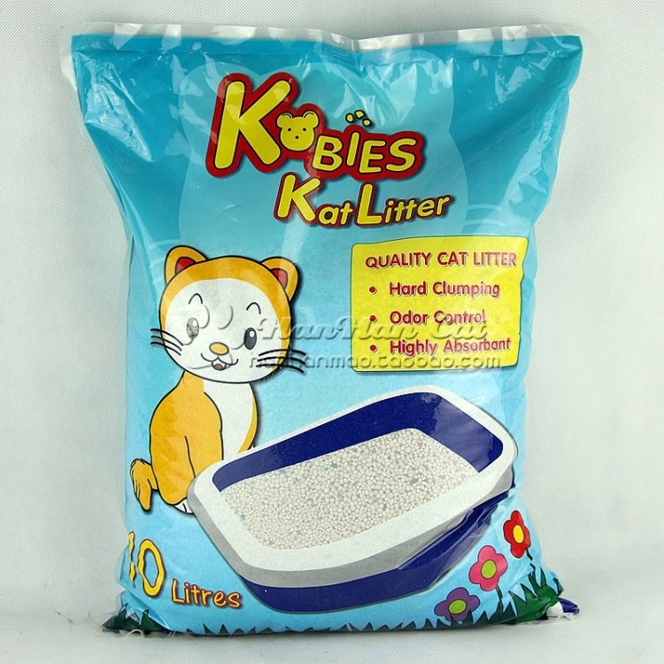 Kbies bentonite cat sand fragrant sand substitute quick and full deodorant germicidal automatic knot reunions grain cat sand 10L