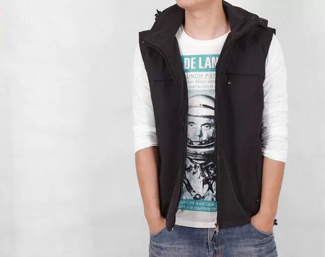 Áo khoác vest ngoài trời không thấm nước chống thấm áo vest giản dị Áo khoác không tay Áo thể thao và giải trí - Áo thể thao