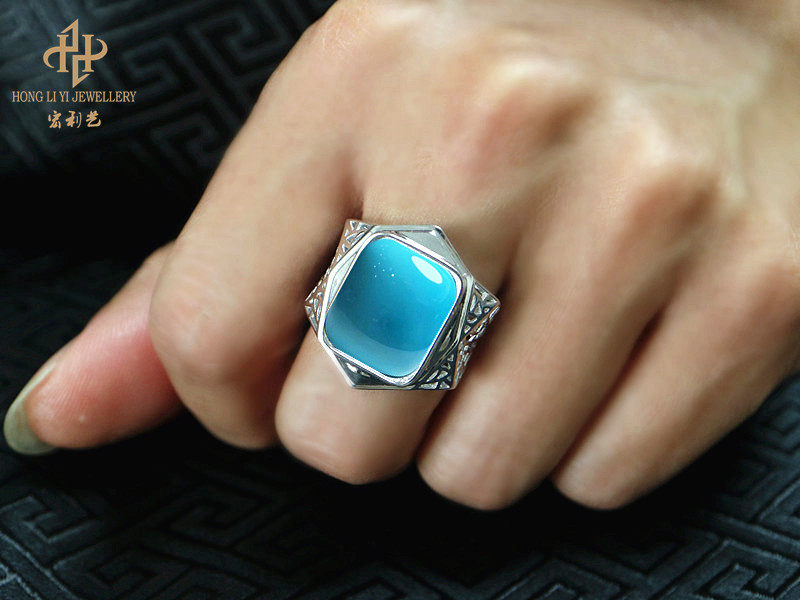 Bague HONGLIYIJEWELRY    en Argenterie - Ref 3088343 Image 8