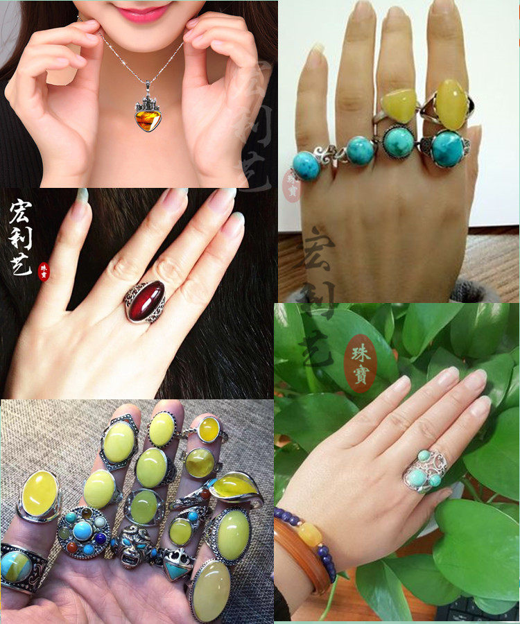 Bague HONGLIYIJEWELRY    en Argenterie - Ref 3088343 Image 19