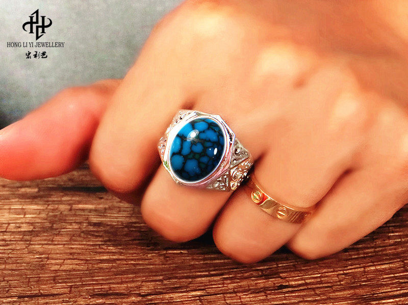 Bague HONGLIYIJEWELRY    en Argenterie - Ref 3086740 Image 3