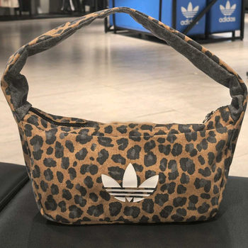 Genuine adidas adidas women's leopard print shoulder bag handbag shoulder bag women's bag jx3198