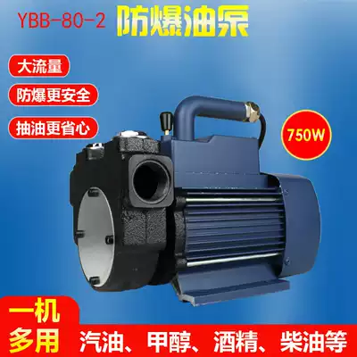 Fuel pump gasoline diesel methanol pump explosion-proof self-priming pump electric 220V large flow oil pump DYB-80